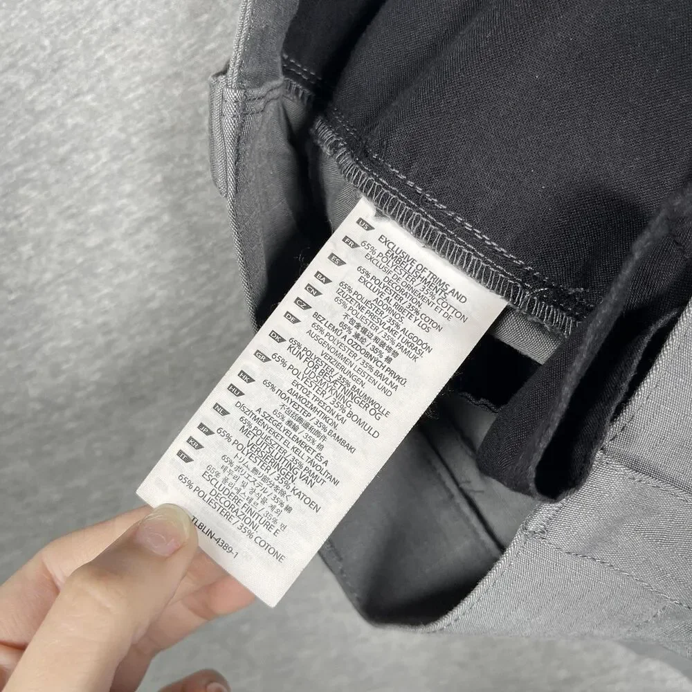 5.11 Tactical Cargo Shorts Mens 34 Gray Polyester Cotton Canvas Pockets 10in